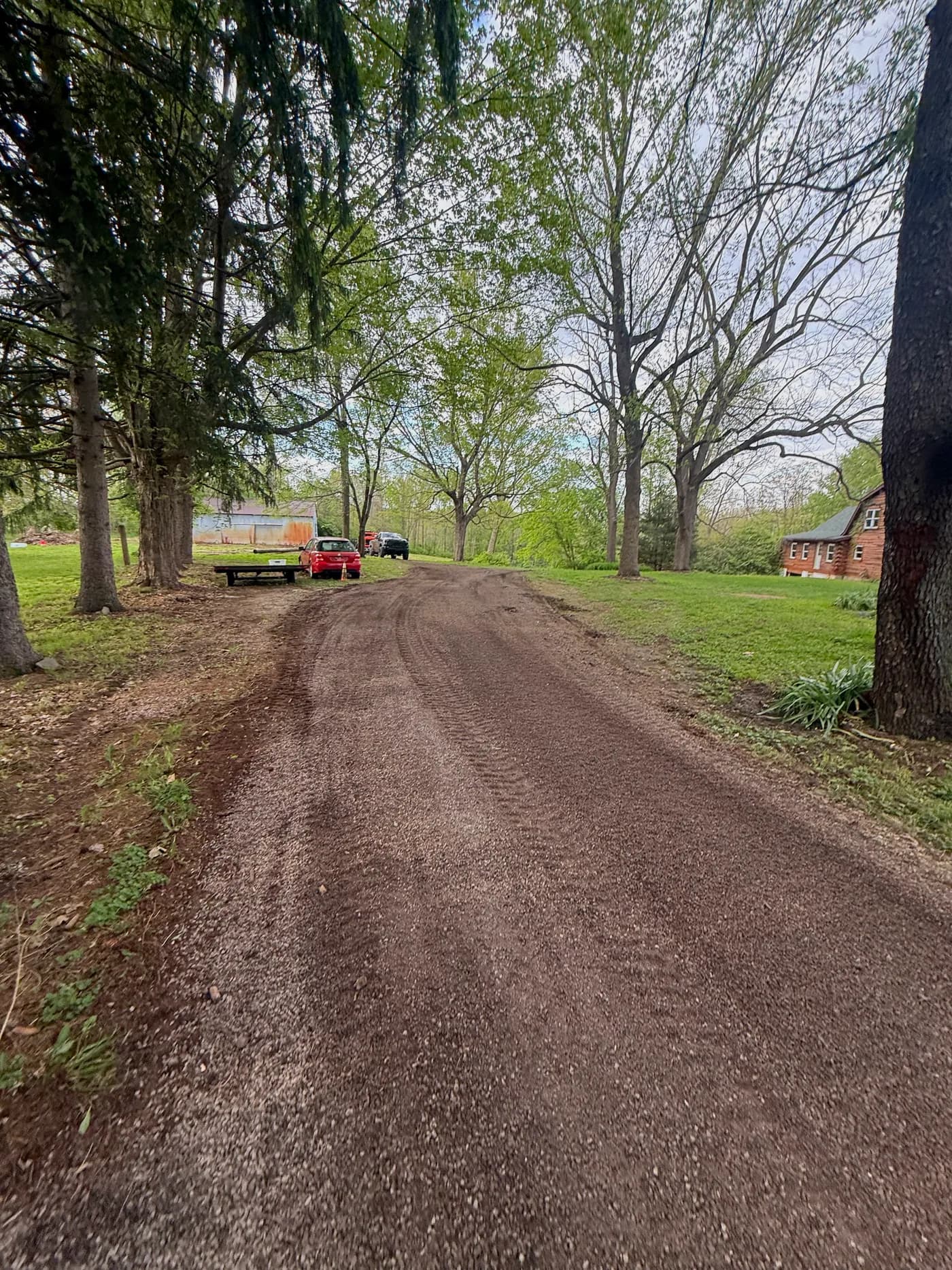 Skid-steer grading and gravel drive work